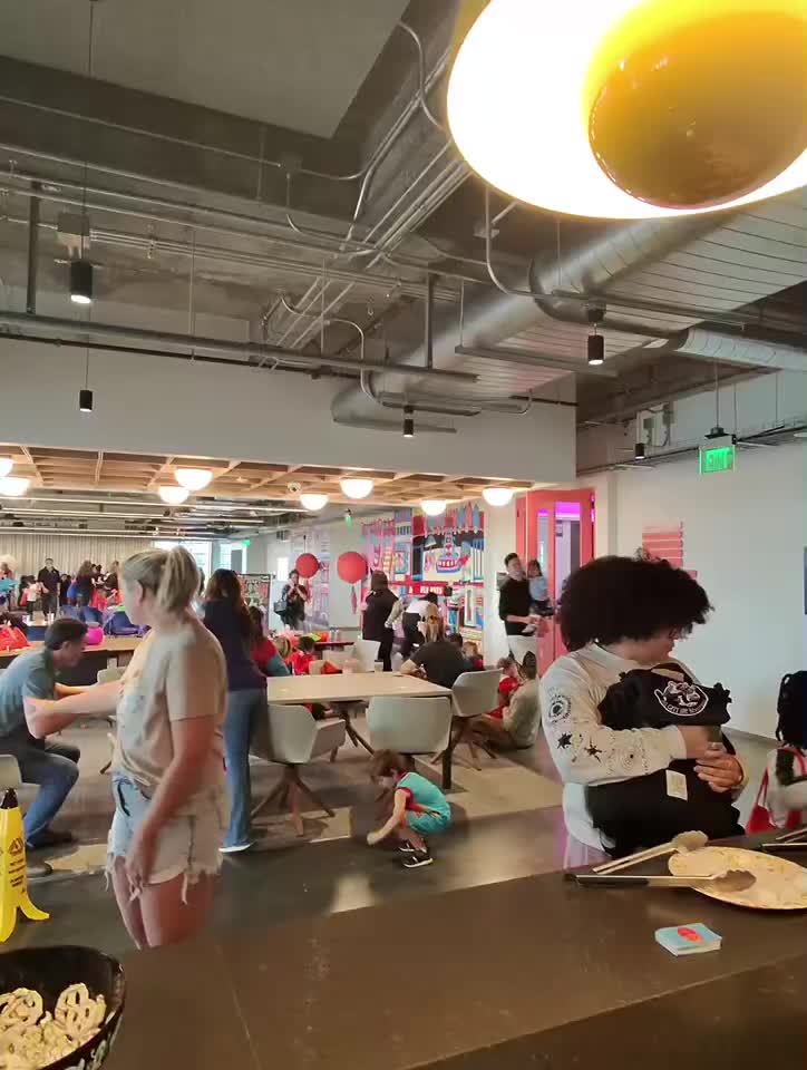 Guests gathered at a Juice Lady community event